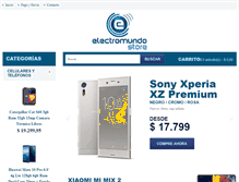 Tablet Screenshot of electromundostore.com